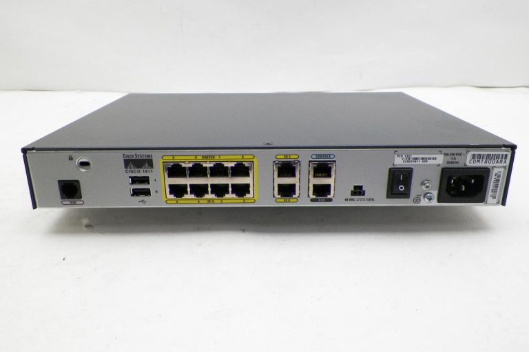 Cisco 1811 V05 8-Port 10/100 Wireless Router (CISCO1811/K9) - Used4Telecom